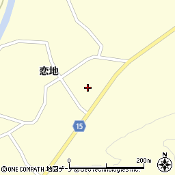秋田県南秋田郡五城目町馬場目恋地周辺の地図