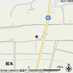 秋田県男鹿市船越根木52-46周辺の地図