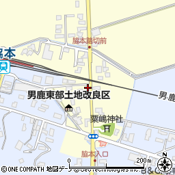 秋田県男鹿市脇本富永野田周辺の地図