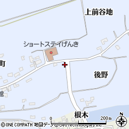 秋田県男鹿市脇本脇本後野周辺の地図