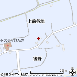 秋田県男鹿市脇本脇本上前谷地周辺の地図
