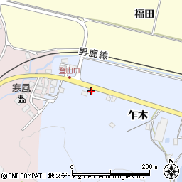 秋田県男鹿市脇本脇本乍木14周辺の地図
