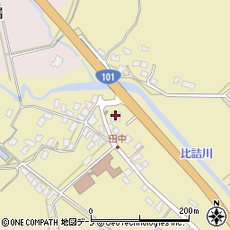 秋田県男鹿市船川港比詰神田前周辺の地図