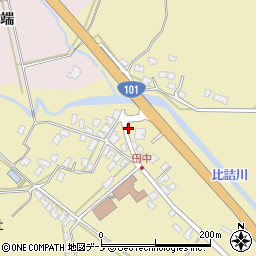 田中簡易郵便局周辺の地図