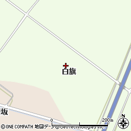 秋田県井川町（南秋田郡）黒坪（白旗）周辺の地図