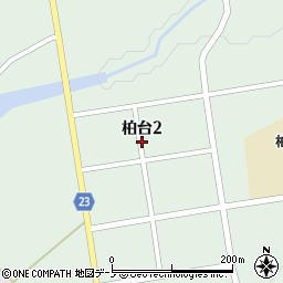 岩手県八幡平市柏台周辺の地図