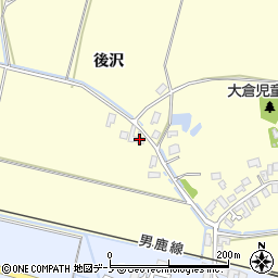 秋田県男鹿市脇本富永福田周辺の地図