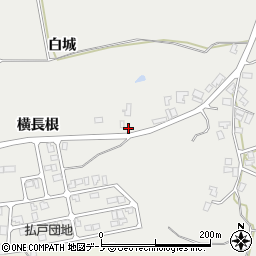 秋田県男鹿市払戸横長根周辺の地図