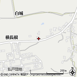 秋田県男鹿市払戸（横長根）周辺の地図