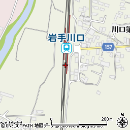 岩手川口駅周辺の地図