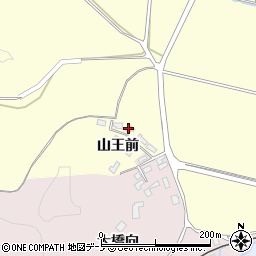 秋田県男鹿市脇本富永山王前周辺の地図