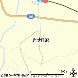 秋田県北秋田市阿仁幸屋渡岩ノ目沢周辺の地図