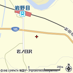 秋田県北秋田市阿仁幸屋渡岩野目沢道上周辺の地図