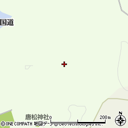 秋田県南秋田郡井川町黒坪内国道周辺の地図