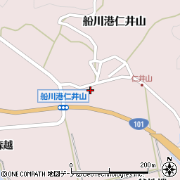秋田県男鹿市船川港仁井山谷地端53周辺の地図