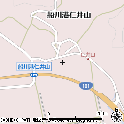 秋田県男鹿市船川港仁井山谷地端56周辺の地図