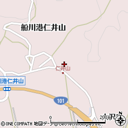秋田県男鹿市船川港仁井山滝沢1周辺の地図