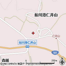 秋田県男鹿市船川港仁井山滝沢74周辺の地図