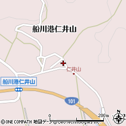 秋田県男鹿市船川港仁井山滝沢50周辺の地図