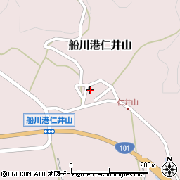 秋田県男鹿市船川港仁井山滝沢58周辺の地図