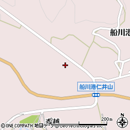 秋田県男鹿市船川港仁井山森越周辺の地図