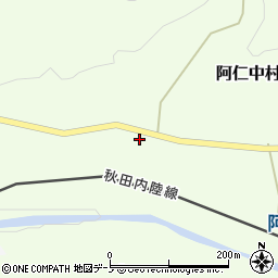 秋田県北秋田市阿仁中村中村水上沢10周辺の地図