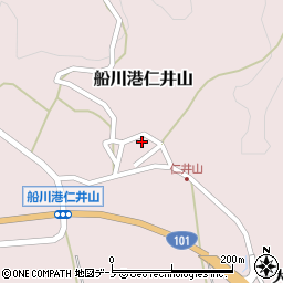 秋田県男鹿市船川港仁井山滝沢57周辺の地図