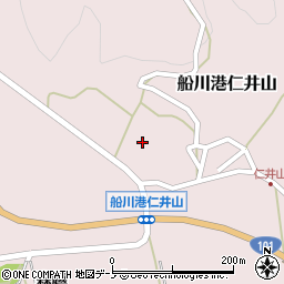 秋田県男鹿市船川港仁井山滝沢22周辺の地図