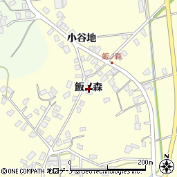 秋田県男鹿市脇本富永飯ノ森周辺の地図