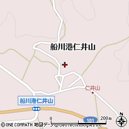 秋田県男鹿市船川港仁井山滝沢周辺の地図