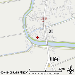 秋田県男鹿市払戸白城周辺の地図
