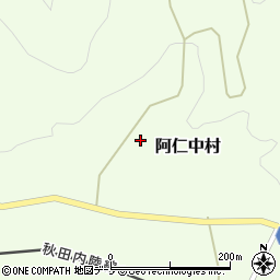 秋田県北秋田市阿仁中村中村水上沢45-2周辺の地図