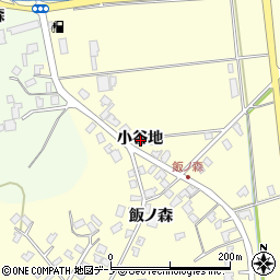 秋田県男鹿市脇本富永小谷地周辺の地図