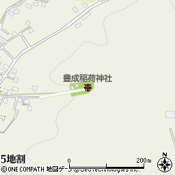 豊成稲荷神社周辺の地図
