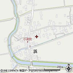 秋田県男鹿市払戸小深見72周辺の地図