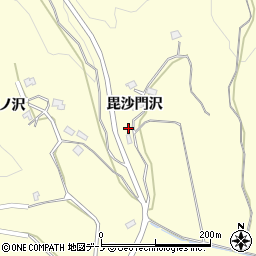 秋田県男鹿市脇本富永毘沙門沢5-2周辺の地図