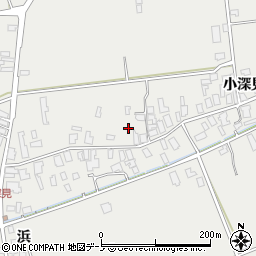 秋田県男鹿市払戸小深見106周辺の地図