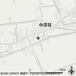 秋田県男鹿市払戸小深見44周辺の地図