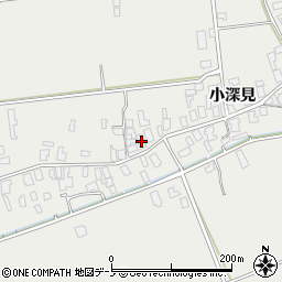 秋田県男鹿市払戸小深見116周辺の地図