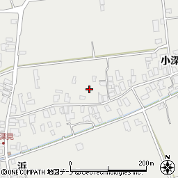 秋田県男鹿市払戸小深見105周辺の地図