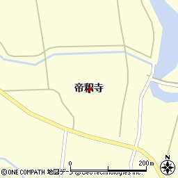秋田県南秋田郡五城目町馬場目帝釈寺周辺の地図