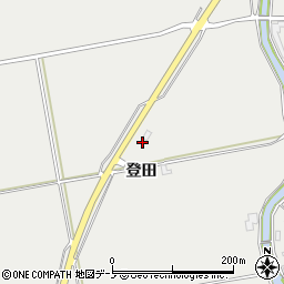 秋田県男鹿市払戸登田64周辺の地図