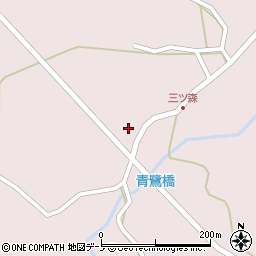 秋田県男鹿市男鹿中滝川三ツ森下台202周辺の地図