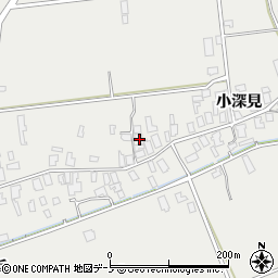 秋田県男鹿市払戸小深見109周辺の地図