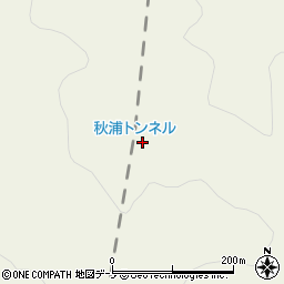 秋浦トンネル周辺の地図
