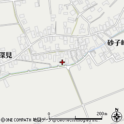 秋田県男鹿市払戸小深見12周辺の地図