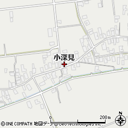 秋田県男鹿市払戸小深見118周辺の地図