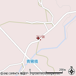 秋田県男鹿市男鹿中滝川三ツ森下台215周辺の地図