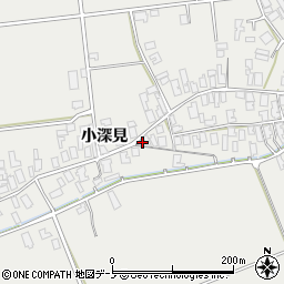 秋田県男鹿市払戸小深見33周辺の地図