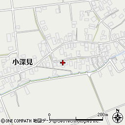 秋田県男鹿市払戸小深見24周辺の地図